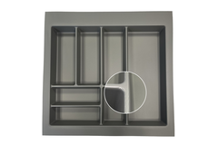 Basic Soft Touch range-couverts C60 cm gris orion profondeur 440mm